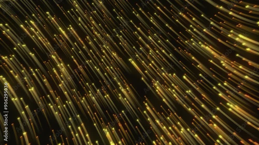 Wall mural gold background animated sparkling element for motion graphic, on background seamless loop animation