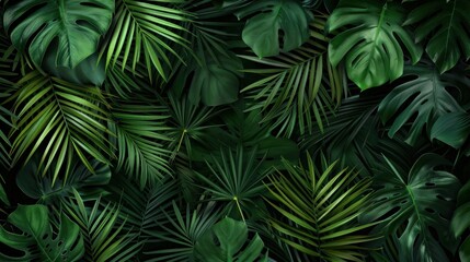 Tropical Leaves Background