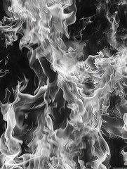Black and White Fire Photo