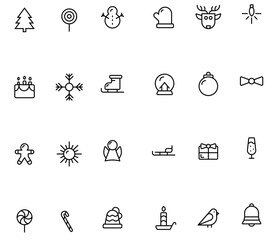 Christmas - Premium Outlined Icon Pack