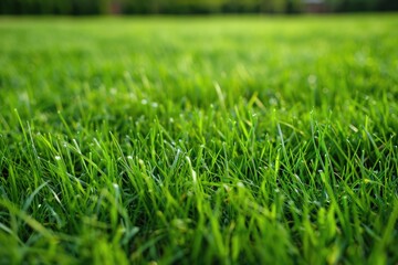 Fototapeta premium Close-up of lush green grass