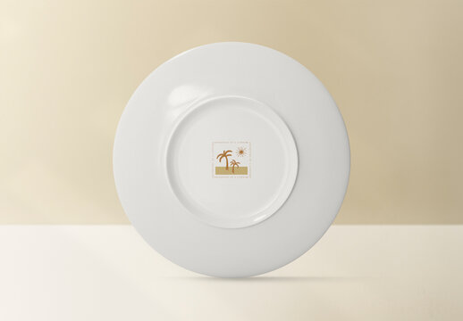 Product Ceramic Plate Mockup