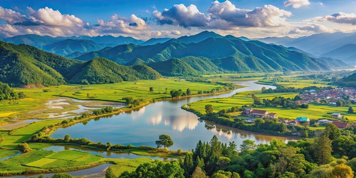 Manipur's breathtaking natural beauty captured in a scenic stock photo