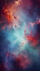 Fototapeta premium Digital colorful starry sky abstract graphic poster background