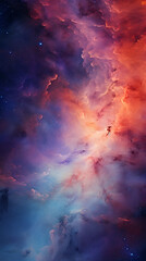 Fototapeta premium Digital colorful starry sky abstract graphic poster background