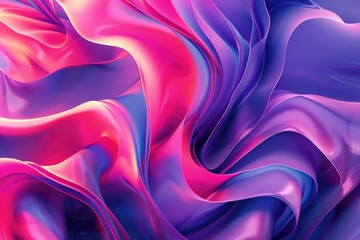 Fototapeta premium Purple and Pink Abstract Painting Close Up
