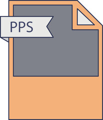 PPS File format icon minimal