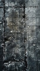 Obraz premium Abstract Textured Background of a Cement Wall in Deep Grey Shades, Conveying an Urban and Industrial Aesthetic