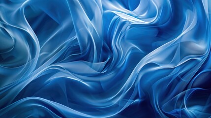 Obraz premium Abstract Blue Silk Fabric