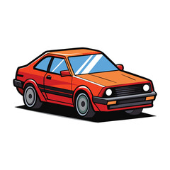 Fototapeta premium car flat vector design illustration
