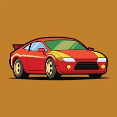 Fototapeta premium car flat vector design illustration