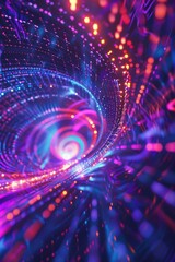 Obraz premium Spiral Light Installation