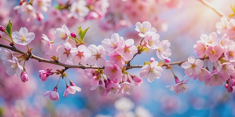 Cherry blossoms blooming in springtime , cherry blossoms, pink flowers, spring, sakura, cherry tree, nature, floral, petal