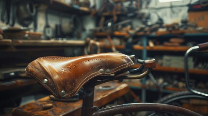 Disassembling a luxury bicycle saddle chair : Generative AI