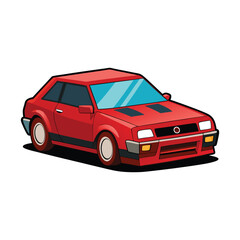 Fototapeta premium car flat vector design illustration