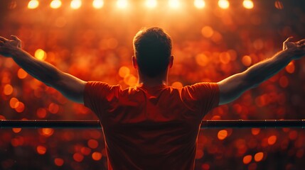 Victory Celebrations at a Sports Event