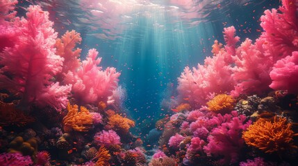 Fototapeta premium Colourful soft corals and marine