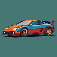 Obraz premium car flat vector design illustration