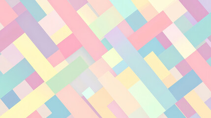 A geometric pattern with interlocking squares in pastel colors, creating a soft and visually pleasing background.