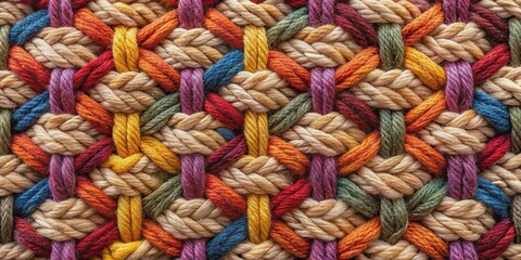 Close up photo showcasing intricate woolen weave pattern , thread, material, textile, fabric, texture, close up, detail, design, knit