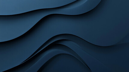 Fototapeta premium A dark matte sapphire blue background with a smooth, refined texture. The middle section is clean and clear, providing ample space for design elements.