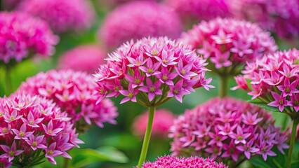 Cluster of pink flowers in full bloom , pink, flowers, cluster, garden, spring, blooming, floral, nature, petals, vibrant