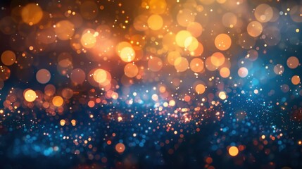 Obraz premium Abstract Festive Background with Warm and Cool Lights