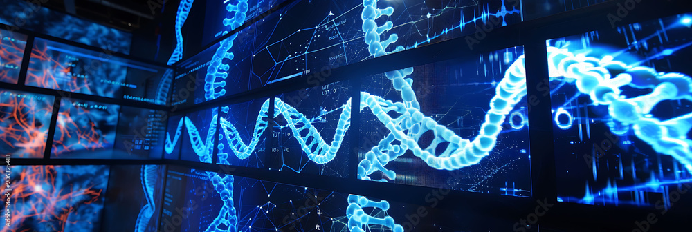 Poster chromosomes displayed an interactive digital exhibit where visitors can explore genetic concepts and