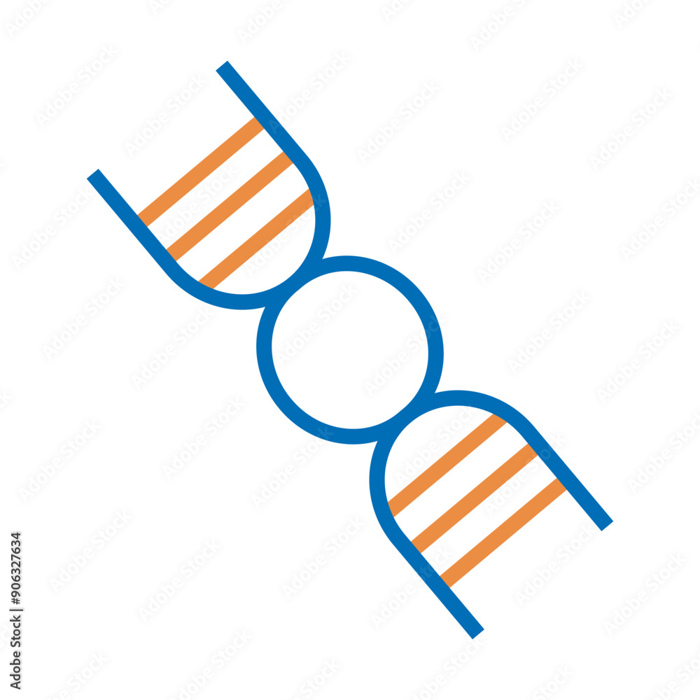 Sticker dna illustration