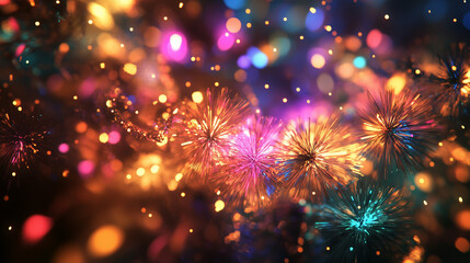 Fototapeta premium fireworks in the night sky