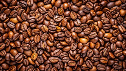 Fototapeta premium Background of roasted coffee beans, perfect for coffee lovers and coffee shop branding , coffee, beans, background, texture, roasted