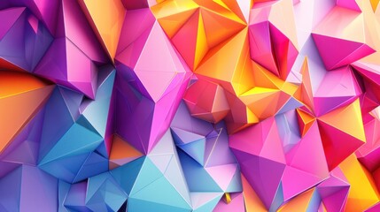 Obraz premium Abstract Colorful Geometric Shapes
