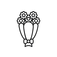 Flower Bouquet vector icon