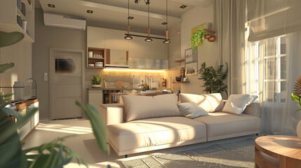 A beautifully designed interior space showcasing modern and stylish decor
