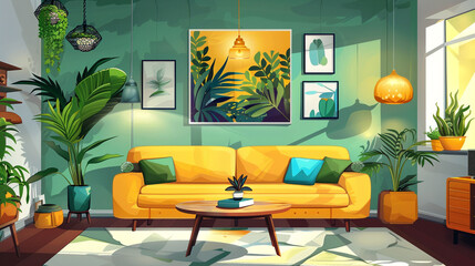 A beautifully designed interior space showcasing modern and stylish decor