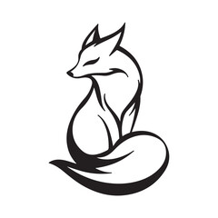 Fox logo design template vector illustration. Wild Fox Logo Images Stock vector