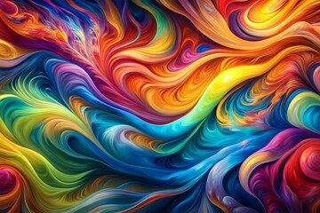 Vibrant Abstract Swirling Colors Dynamic Patterns Energy Movement