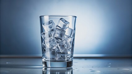 Close-up of ice cubes in a clear glass , ice, cubes, clear, glass, cold, frozen, chill, refreshing, isolated, melting, water, close-up