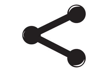 Share icon illustration. Simple publish vector symbol. Isolated graphic illustration send. Modern communication symbol set. Share icon in vector design