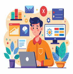 UiUx Designer vector design