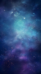 Fototapeta premium Digital blue and purple star pattern abstract poster background