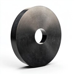 Precision Grinding Wheel Clipart in Dark Gray 3D Rendering Isolated on White Background