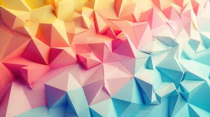 Obraz premium Abstract Geometric Background with Colorful Polygons