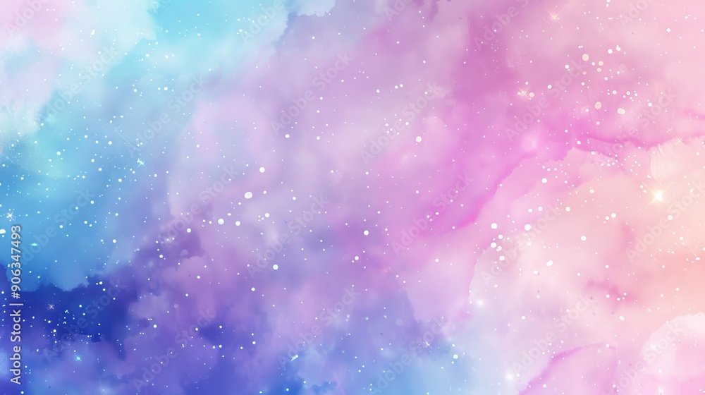 Poster colorful abstract magical bokeh background with shimmering sparkles. concept of vibrant visual art, 