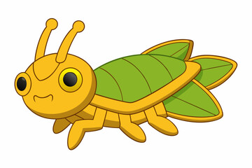  Cute Grasshopper Cookie Cutter Cartoon Vector Design