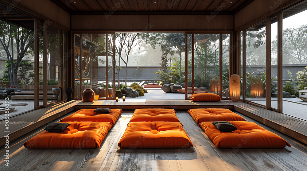 Aufkleber interior creating harmonious environment with cohesive color schemes and balanced decor in a serene 