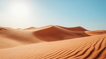 Sandy Dunes in a Desert Landscape