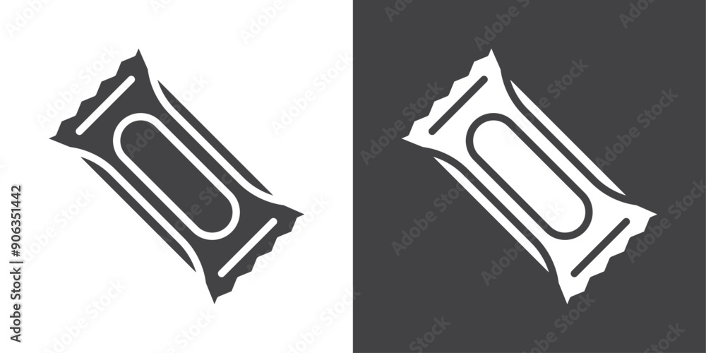 Wall mural Protein bar icon Thin line illustration set