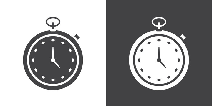 recommend clip art: Pocket watch icon Thin line illustration set