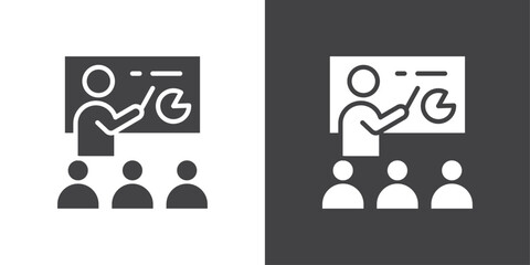 Training icon Thin line illustration set